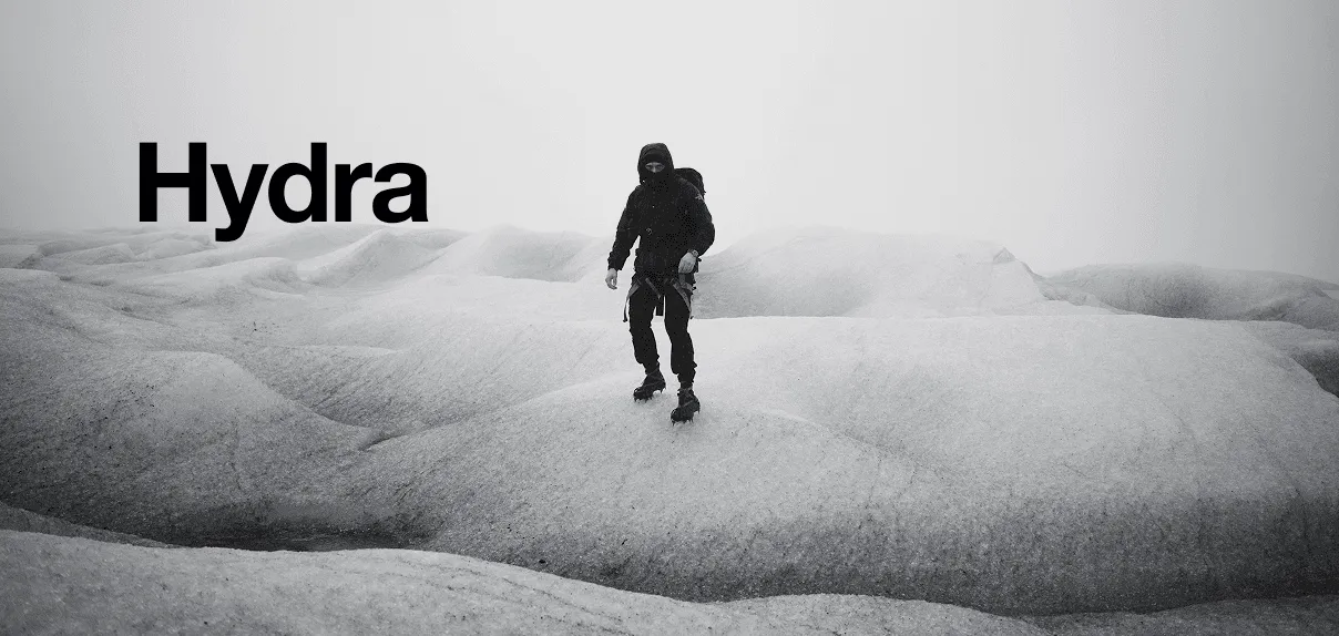 The Hydra pack in a snowfield